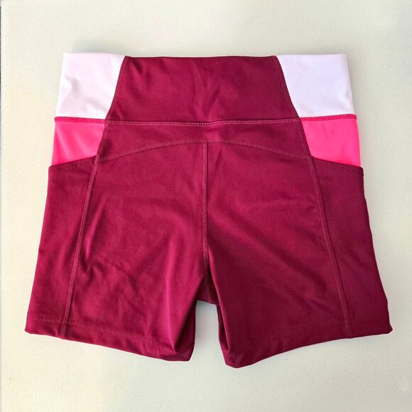 EUC Brooks Running Shorts, Large, Red/Pink - Picture 2 of 6